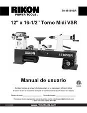 Rikon Power Tools 70-1516VSR Manual De Usuario