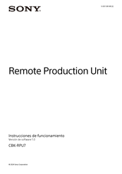 Sony CBK-RPU7 Instrucciones De Funcionamiento