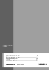 Siemens ET6 EE Serie Instrucciones De Uso