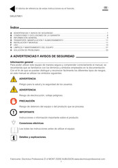 Electrolux Professional 595J07M01 Manual De Instrucciones