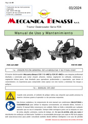 Meccanica Benassi FOX 95-4WD Manual De Uso Y Mantenimiento