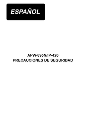 JUKI APW-895N/IP-420 Precauciones De Seguridad