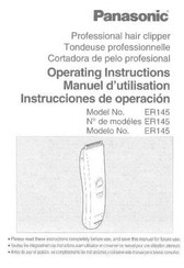 Panasonic ER145 Instrucciones De Operación