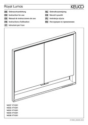 KEUCO Royal Lumos 14338 1713X1 Manual De Instrucciones De Uso