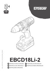 Erbauer EBCD18Li-2 Instrucciones Originales