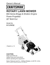 Craftsman 917.376722 Manual Del Propietário