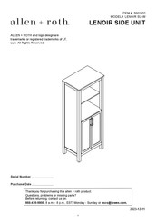 Allen + Roth LENOIR SU-W Instrucciones De Montaje