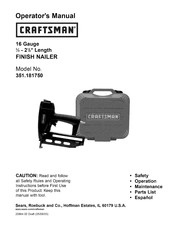 Craftsman 351.181750 Manual Del Operador