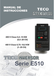 TECO E510-408-H3 Manual De Instrucciones