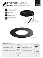 höfats BOWL 57/70 WARMING RING Instrucciones De Uso