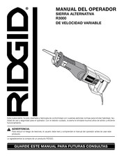 RIDGID R3000 Manual Del Operador