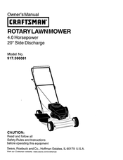 Craftsman 917.386081 Manual Del Usuario