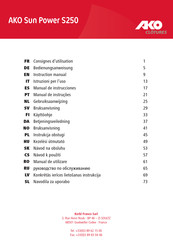 AKO Sun Power S250 Manual De Instrucciones