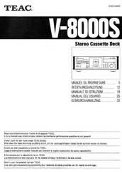 Teac V-8000S Manual Del Usuario