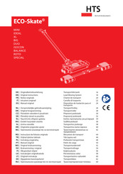 HTS ECO-Skate BALANCE Manual Original