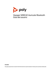 Poly Voyager 5200 Office Guia Del Usuario