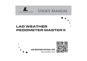 Lad Weather PEDOMETER MASTER II Manual Del Usuario