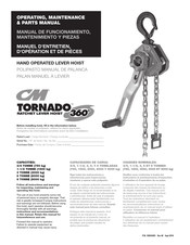 CM TORNADO TOR075LCX Manual De Funcionamiento, Mantenimiento Y Piezas