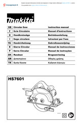 Makita HS7601J Manual De Instrucciones