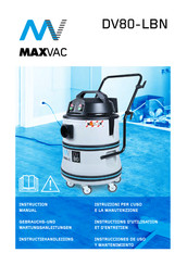 Maxvac DV80-LBN Instrucciones De Uso Y Mantenimiento