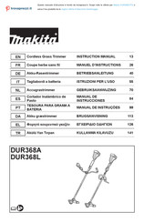 Makita DUR368LPT2 Manual De Instrucciones