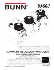 Bunn U3/SRU Manual De Instalación Y Operación