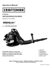 Craftsman 316.794990 Manual Del Operador