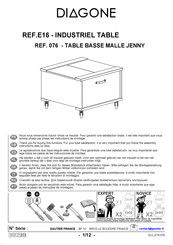 Diagone MALLE JENNY 076 Instrucciones De Montaje