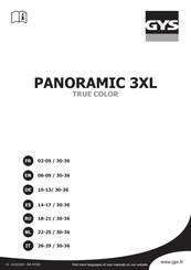 GYS PANORAMIC 3XL TRUE COLOR Guía De Notificación
