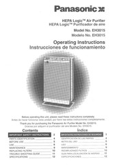 Panasonic HEPA Logic EH3015 Instrucciones De Funcionamiento