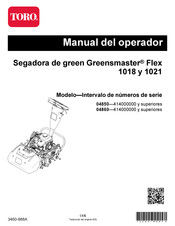 Toro Greensmaster Flex 1018 Manual Del Operador