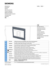 Siemens 3VA9-0SB.0 Serie Instrucciones De Servicio