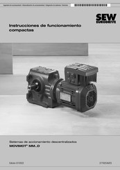 Sew Eurodrive MOVIMOT MM D Serie MM03D503-00 Instrucciones De Funcionamiento Compactas