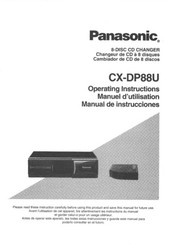 Panasonic CX-DP88U Manual De Instrucciones