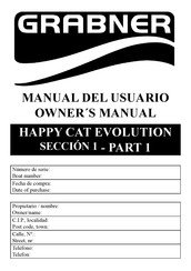 grabner HAPPY CAT EVOLUTION Manual Del Propietário