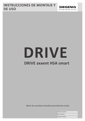 Siegenia DRIVE axxent HSA smart Instrucciones De Montaje Y De Uso