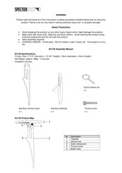 SPECTOR HOME EC139 Instrucciones De Montaje