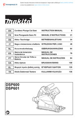 Makita DSP600Z Manual De Instrucciones