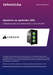 Corsair iCUE 4000X RGB Manual Del Usuario