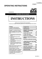 JVC AV-29SX1EN Manual De Instrucciones