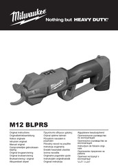 Milwaukee M12 BLPRS-202 Manual Original