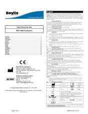 Baylis RFP-100A Footswitch Manual De Uso