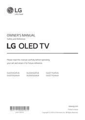 LG OLED65GXPUA Manual Del Usuario