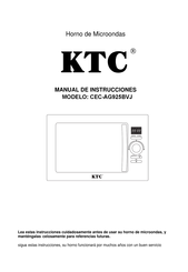 KTC CEC-AG925BVJ Manual De Instrucciones