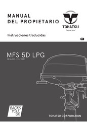 TOHATSU MFS 5D LPG Manual Del Propietário