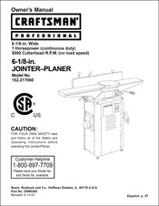 Craftsman professional 152.217060 Manual Del Propietário