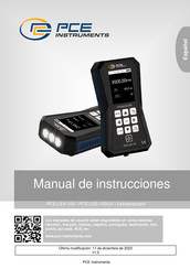 PCE Instruments PCE-LES 103UV Manual De Instrucciones