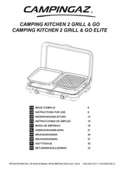 Campingaz CAMPING KITCHEN 2 GRILL&GO ELITE Instrucciones De Empleo