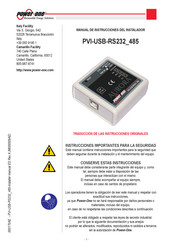 Power One PVI-USB-RS232 485 Manual De Instrucciones Del Instalador