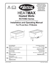 Hatco HEATMAX RCTHW2-3B Instrucciones Originales